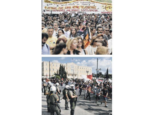 El Gobierno griego debe poner cuentas en orden para recibir salvataje. Pero la tensión social da claras señales de que no hay más margen para recortes de ingresos.