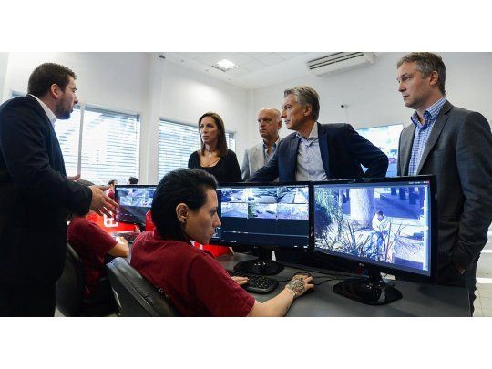 Macri y Vidal, en el centro SAME Provincia de Lanús.