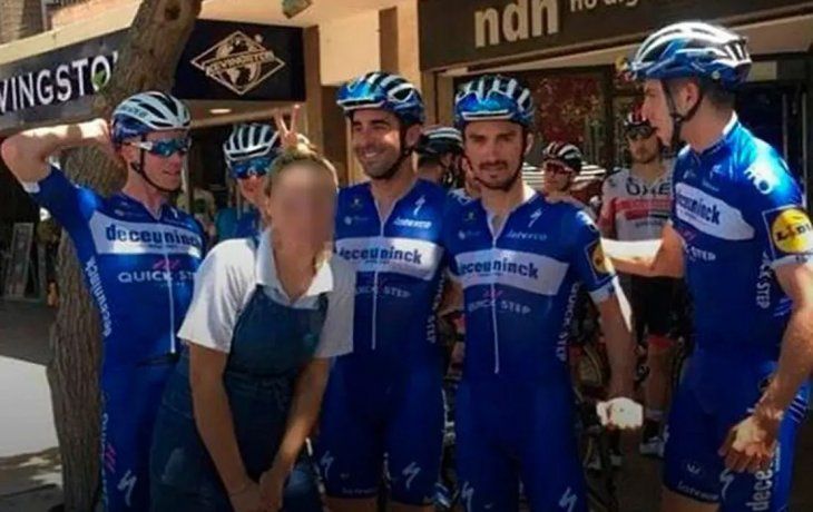 Por esta foto el ciclista belga debió pagar una multa de $3.000.