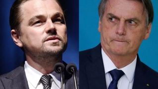Leonardo DiCaprio y Jair Bolsonaro.&nbsp;