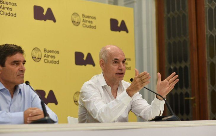 El jefe de Gobierno porteño, Horacio Rodríguez Larreta, y el ministro de Salud, Fernán Quirós.