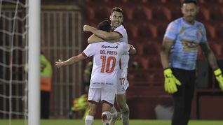 Del Prete y Boselli, dos de los goleadores de Estudiantes.