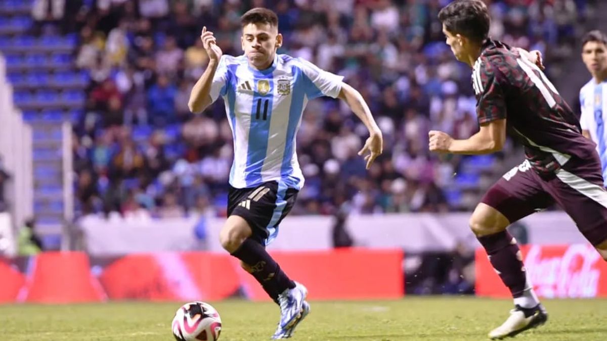 The Argentina Under 23 team fell by a landslide against Mexico