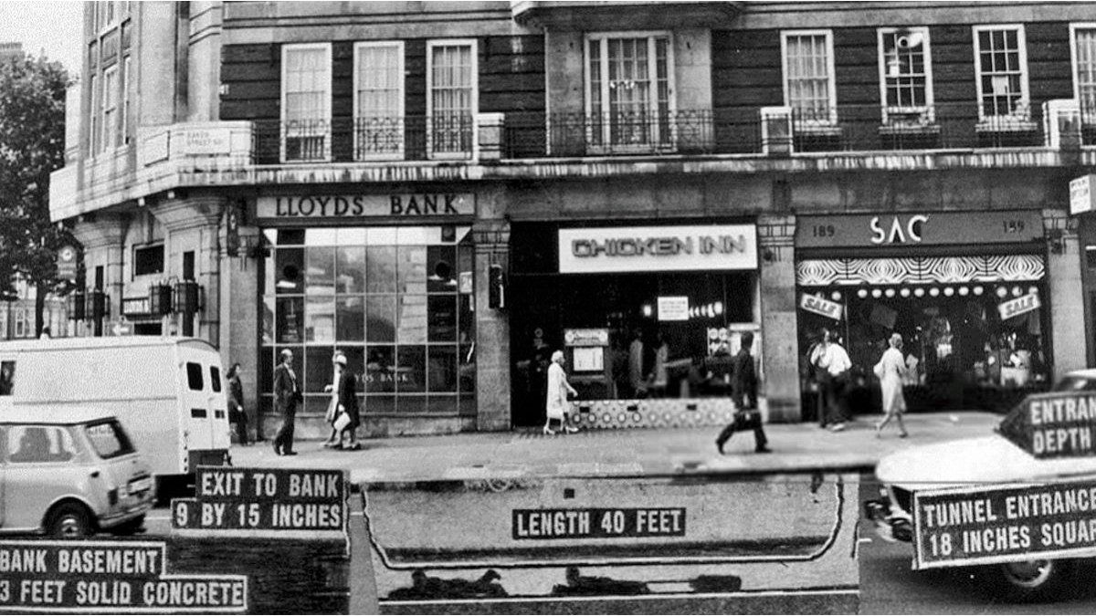 This was the robbery of the Baker Streen Bank in London
