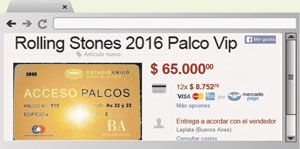 Crece la fiebre Stone: piden hasta $ 65.000 por entrada (foto 2)