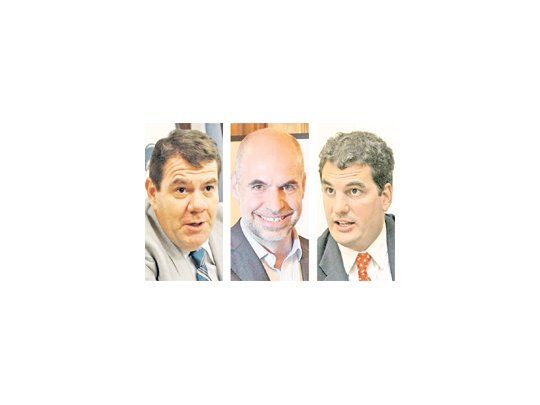 Guillermo Montenegro, Horacio Rodríguez Larreta, Eugenio Burzaco