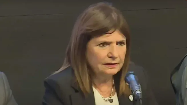 Patricia Bullrich, ministra de Seguridad. 