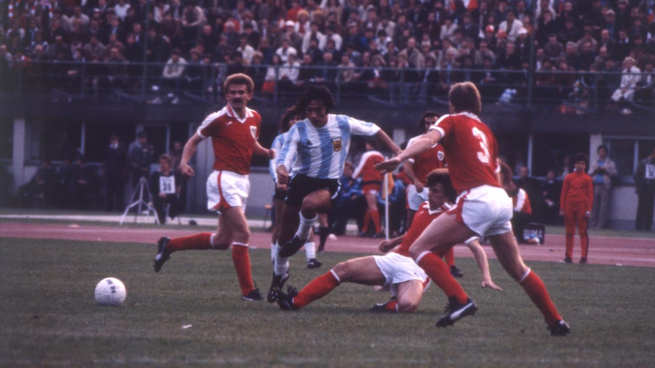 La Albiceleste venció por goleada a los austríacos en 1980.