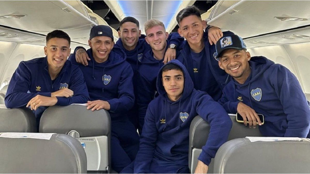 The Boca squad traveled to Venezuela to face Monagas for the Copa Libertadores
