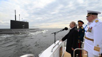 Putin mostró su poderío militar.