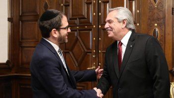 Alberto Fernández recibió a las nuevas autoridades de la AMIA.