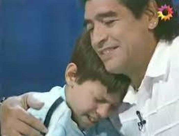 The day when television moved thousands of people when Diego Armando Maradona made Marianito happy The day when television moved thousands of people when Diego Armando Maradona made Marianito happy