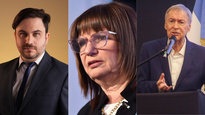Ramiro Marra, Patricia Bullrich y Juan Schiaretti.