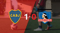 a boca juniors le alcanzo con un gol para derrotar a colo colo en la bombonera