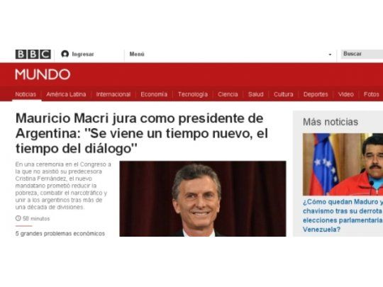 Así lo reflejaron los medios del mundo