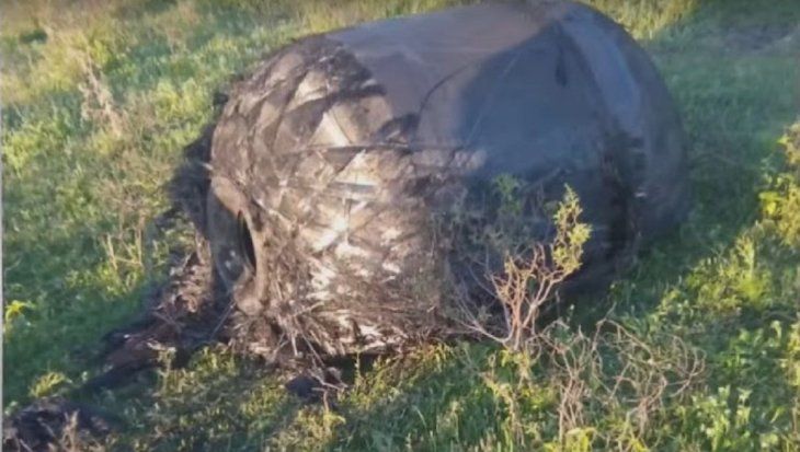 Los especialistas confirmaron que se trata de un tanque de combustible de cohete con hidracina.  