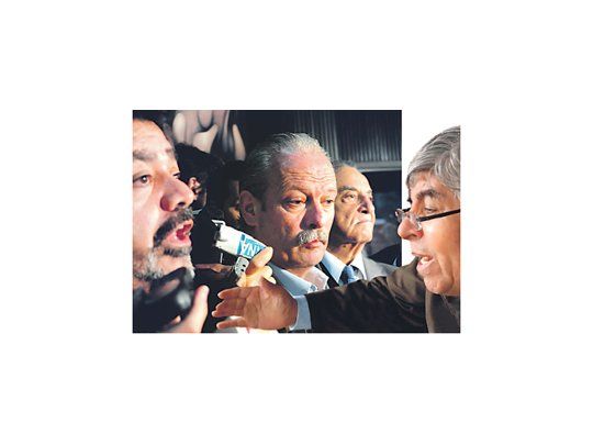 Gerardo Martínez, Andrés Rodríguez, Armando Cavalieri y Hugo Moyano: amigos forzados.