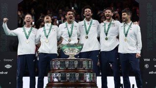 Italia logró su tercera Copa Davis consecutiva.