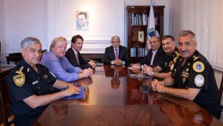Aníbal Fernández se reunió con Posse y Francos para la transición en Seguridad.