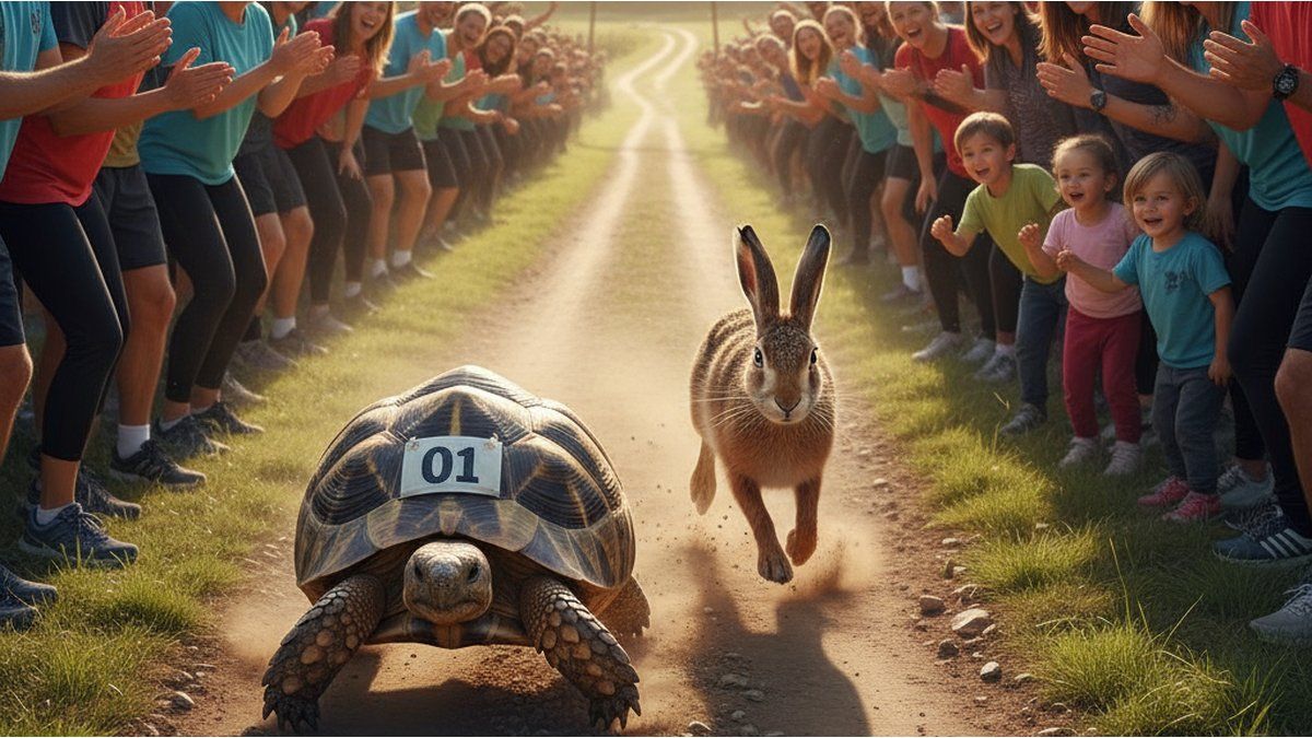 In a world where the hare is the AI ​​and the tortoise is the human, who are we going to support?