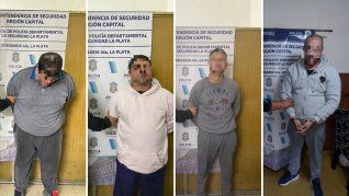 Los cuatro delincuentes detenidos tras el allanamiento