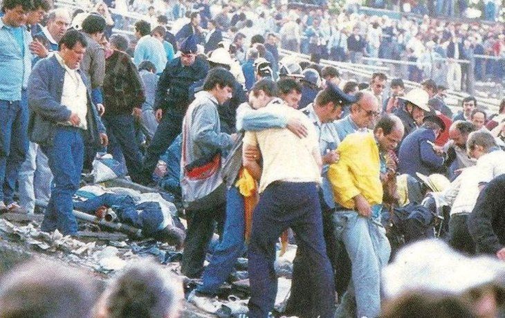 Una conmovedora imagen de la Tragedia de Heysel. Luego del desastre, Juventus le ganó a Liverpool.