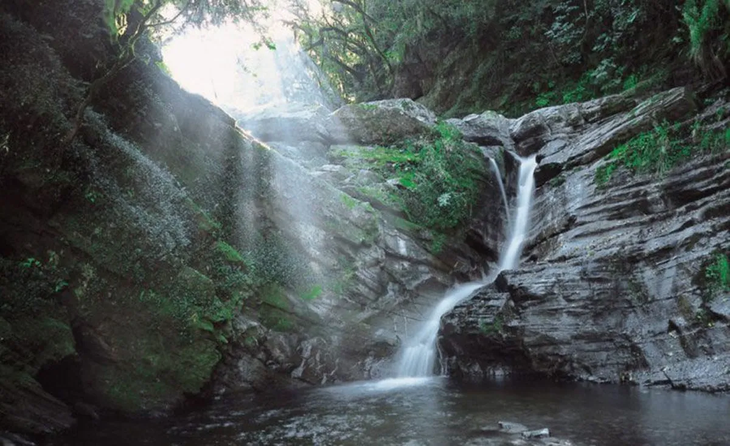 The Noque waterfall. The Noque waterfall.