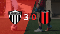 chaco for ever golea 3-0 a def. de belgrano