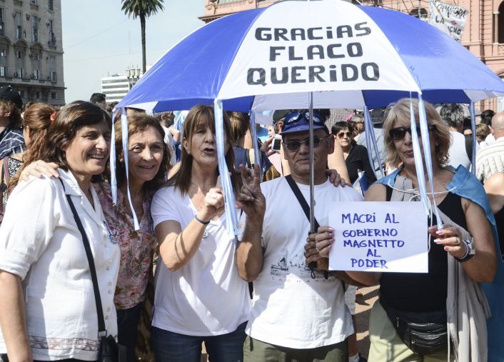 Último acto de Cristina de Kirchner como Presidente.