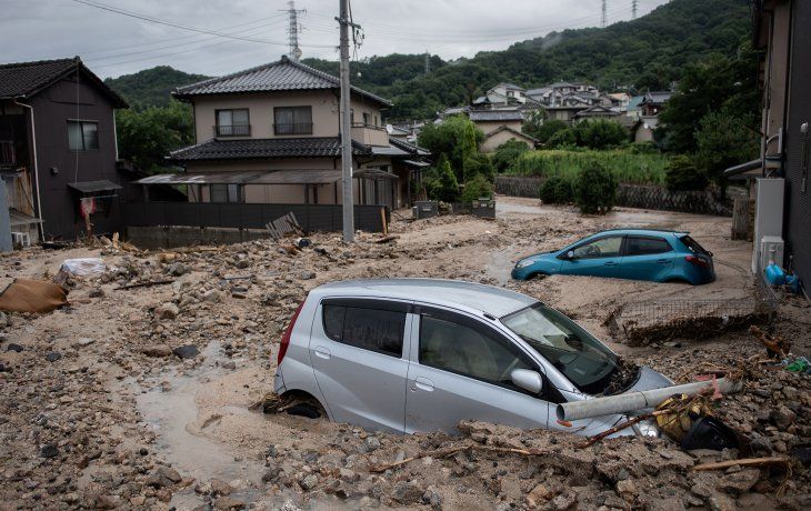 Las lluvias en Japón dejaron graves daños.&nbsp;