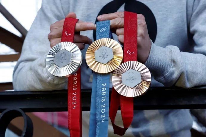 Así serán las medallas de los Juegos Olimpicos Paris 2024. 