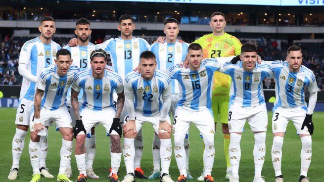 La formación de la selección argentina