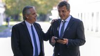 Alberto Fernández y su ministro de economía, Sergio Massa, en la quinta presidencial de Olivos.