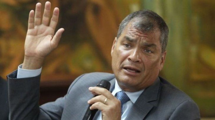The former president of Ecuador, Rafael Correa.