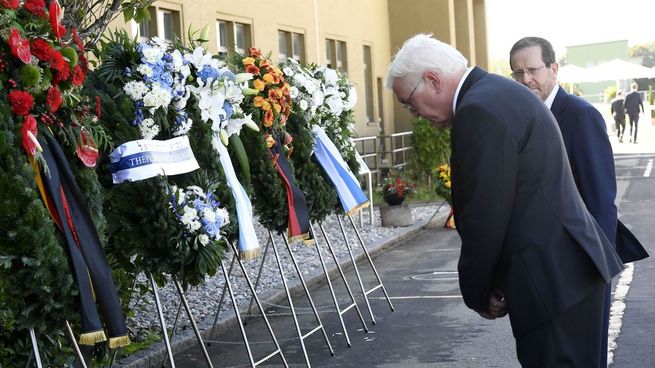 Juegos Olímpicos. El presidente alemán, Frank Walter Steinmeier, en el homenaje a las 11 víctimas de Múnich 1972.