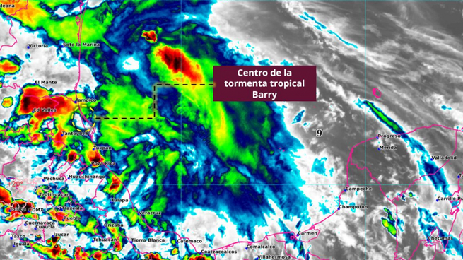 Barry impactó en Veracruz este domingo.