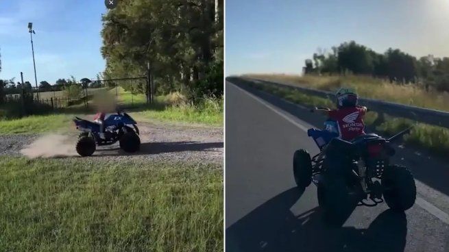 El menor manejó un cuatriciclo en plena ruta&nbsp;
