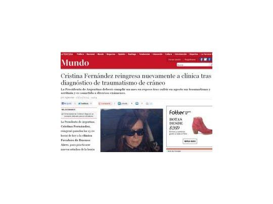 Así tituló La Tercera de Chile