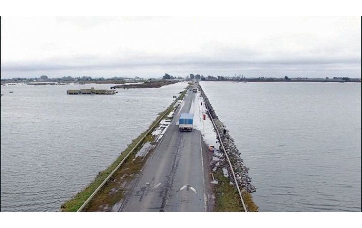 Bajo agua. En la provincia de Buenos Aires, más de 8 millones de hectáreas quedaron inundadas y peligra el 25% de la agricultura.