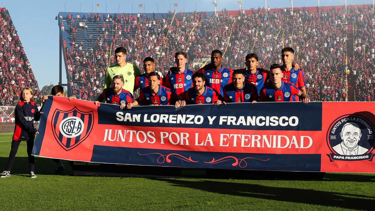 From the saint to the father: the tribute of San Lorenzo to Pope Francis