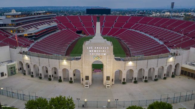 El Memorial Coliseum, estadio principal de Los Angeles 2028.