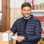 El gobernado de Santa Fe, Maximiliano Pullaro votó temprano. El gobernado de Santa Fe, Maximiliano Pullaro votó temprano.