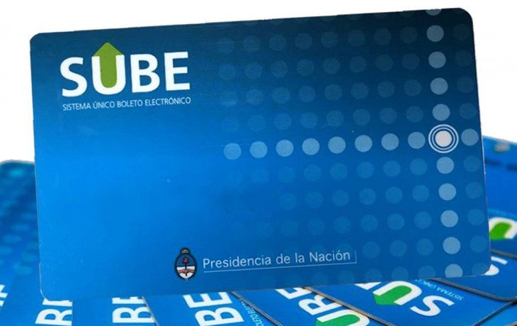 Tarjeta SUBE.&nbsp;