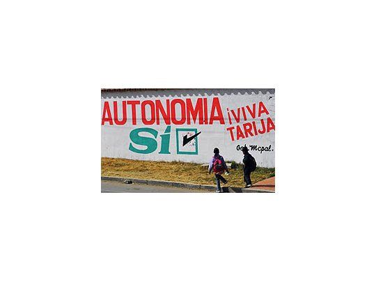 Bolivia: otra región votó a favor de la autonomía