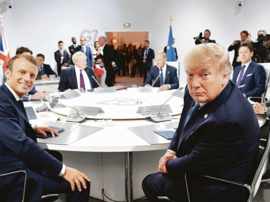 INCONMOVIBLE. El presidente Trump excluyó cualquier desescalada en su guerra con China pese a que los otros líderes del G-7 le urgieron apaciguar las tensiones. También desautorizó a Emmanuel Macron sobre Irán.