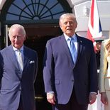 Carlos III y Camila fueron recibidos por Donald y Melania Trump en la Casa Blanca. Carlos III y Camila fueron recibidos por Donald y Melania Trump en la Casa Blanca.