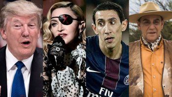 Donald Trump, Madonna, Ángel Di María y el Chaqueño Palavecino