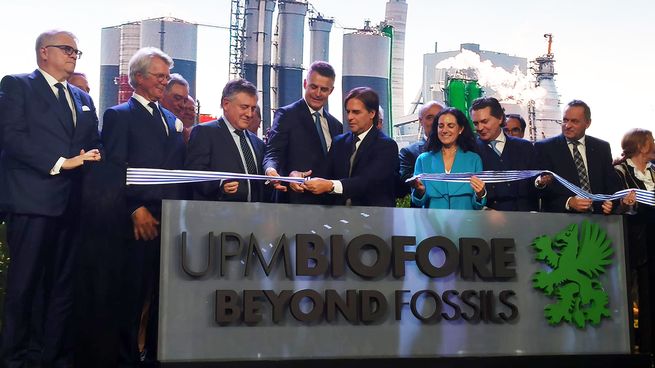 Lacalle Pou encabezó la inauguración formal de la planta UPM Paso de los Toros (o UPM 2).