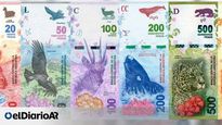 Billetes argentinos en circulación.
