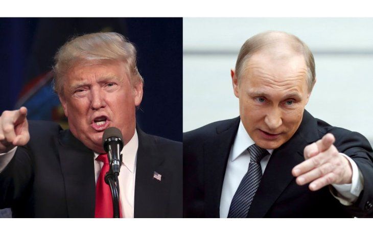 Donald Trump y Vladimir Putin. Donald Trump y Vladimir Putin.